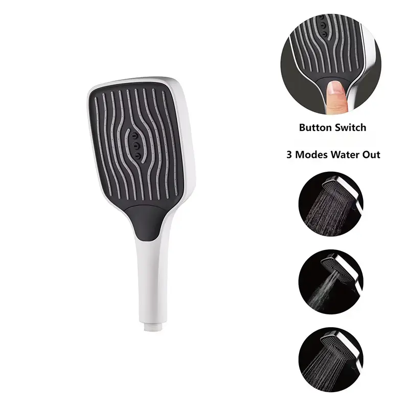3 funksjoner Chrome Mini Traveling Hand Held Shower
